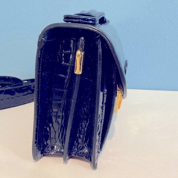 Stunning AD Firenze Croc Embossed Midnight Blue Leather Florence , Italy - Picture 5 of 13